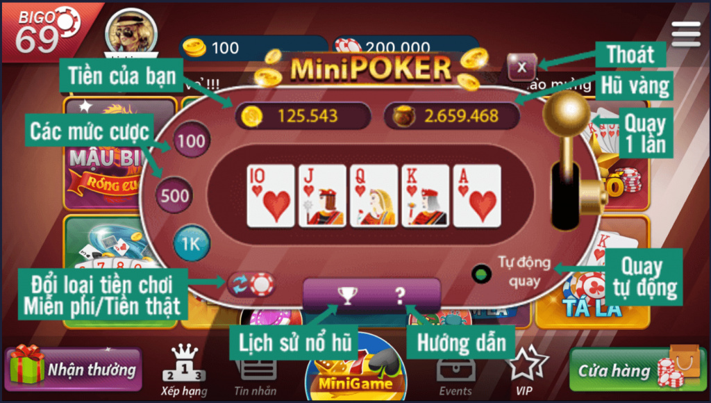 Chơi Mini Poker Và Cơ Hội Nổ Hũ Đổi Thưởng Cực Lớn Cùng No Hu Slot